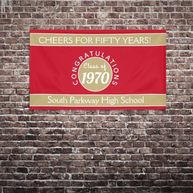 CHEERS CUSTOM 50 Yr Wiedersehen-Banner Banner (Von Creator hochgeladen)