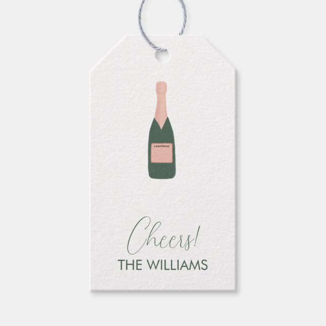 Cheers Custom Gift Tags Geschenkanhänger (Vorderseite)
