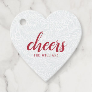 Cheers Custom Holiday Weihnachtsaufkleber oder Lab Geschenkanhänger