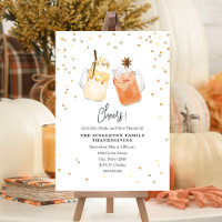 Cheers Erntedank Mason Jar Pumpkin Apple Drink