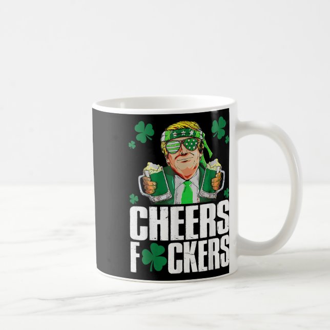 Cheers Forers St Patricks Day Funny Beer Drinks Kaffeetasse (Rechts)