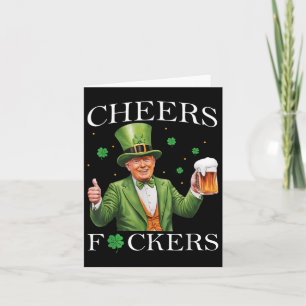 Cheers Forers St Patricks Day Funny Beer Drinks Karte