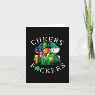 Cheers Forers St Patricks Day Funny Beer Drinks Karte