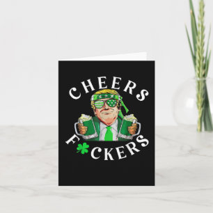 Cheers Forers St Patrick's Day Funny Beer Drinks Karte