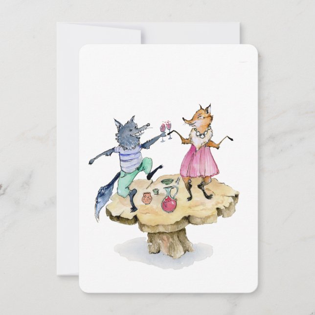 Cheers Foxy Save The Date (Vorderseite)