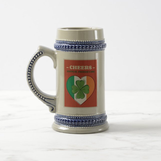 CHEERS FREUEN SICH. PATRICK'S DAY BIERGLAS (Links)