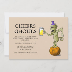 Cheers Ghouls Halloween-Party Einladung