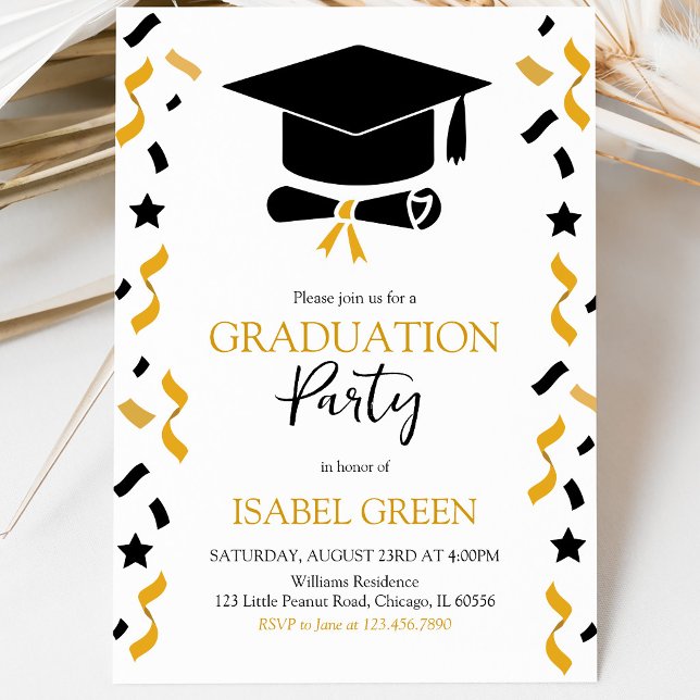 Cheers Graduation Party Einladung (Von Creator hochgeladen)