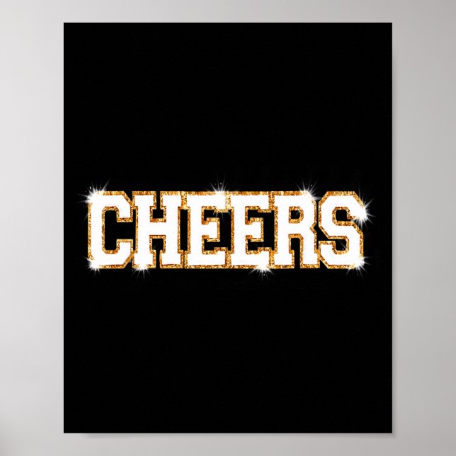 Cheers Happy New Year Celebration New Years Eve Pa Poster (Vorne)