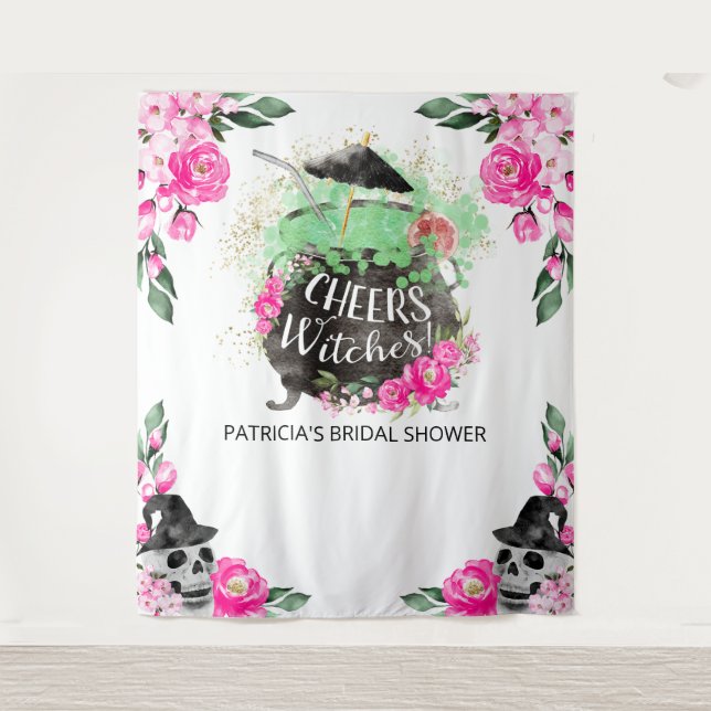 Cheers Hexen Halloween Brautparty Backdrop Wandteppich (Vorderseite)