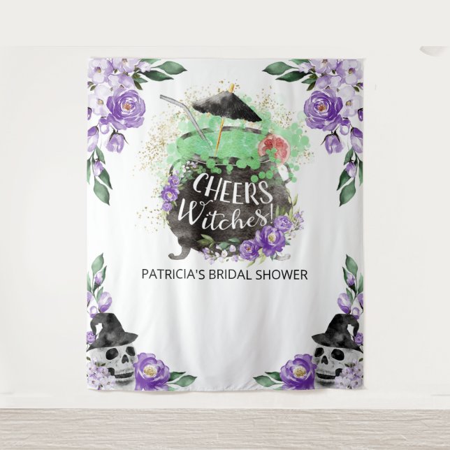 Cheers Hexen Halloween Brautparty Backdrop Wandteppich (Vorderseite)