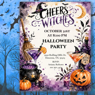 Cheers Hexen Halloween-Party-Feier Einladung