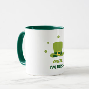 "CHEERS I'M IRISH" ZWEI TASSE. MUG TASSE