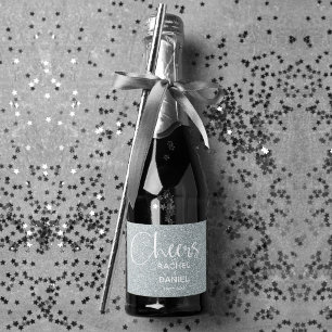 Cheers Imitats SILVER GLITZER Wedding Mini