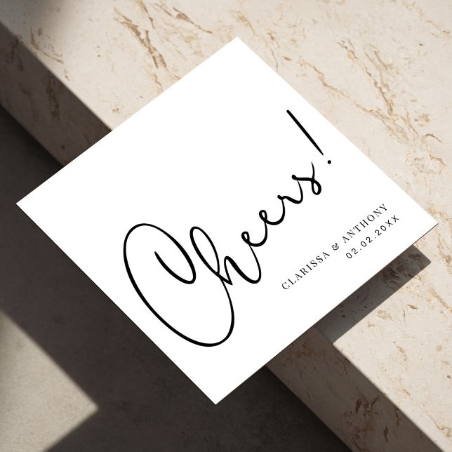 Cheers Letting Hand Art: Ausdrucksvoll und kühl Serviette (Cheers Lettering Hand Art: Expressive and Bold Napkins)