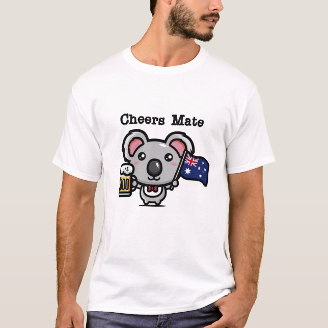 Cheers Mate Kola Bear T-Shirt (Vorderseite)