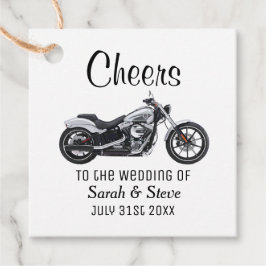 Cheers Motorcycle Wedding Date Briom Geschenkanhänger