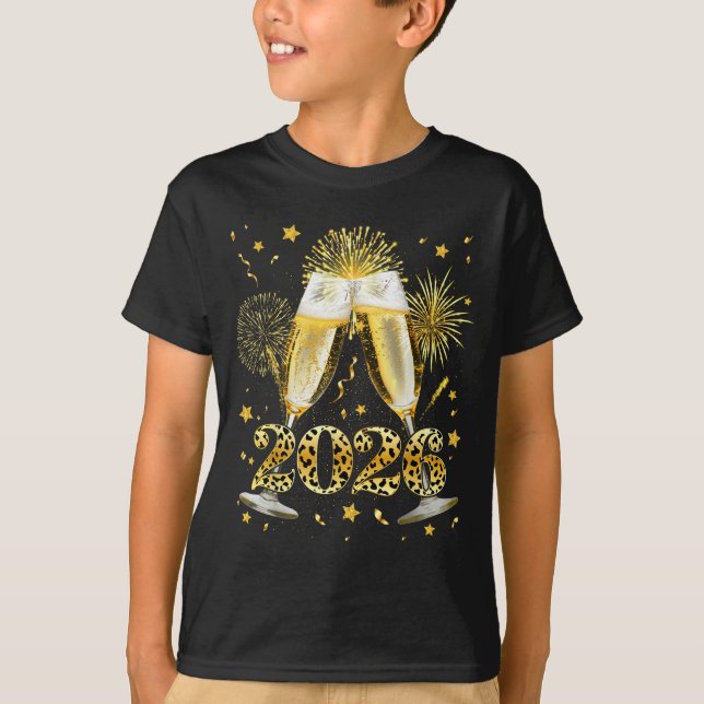 Cheers New Year 2026 Firework Happy New Year Famil T-Shirt (Vorderseite)