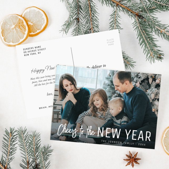 cheers new years greeting card postkarte (Von Creator hochgeladen)