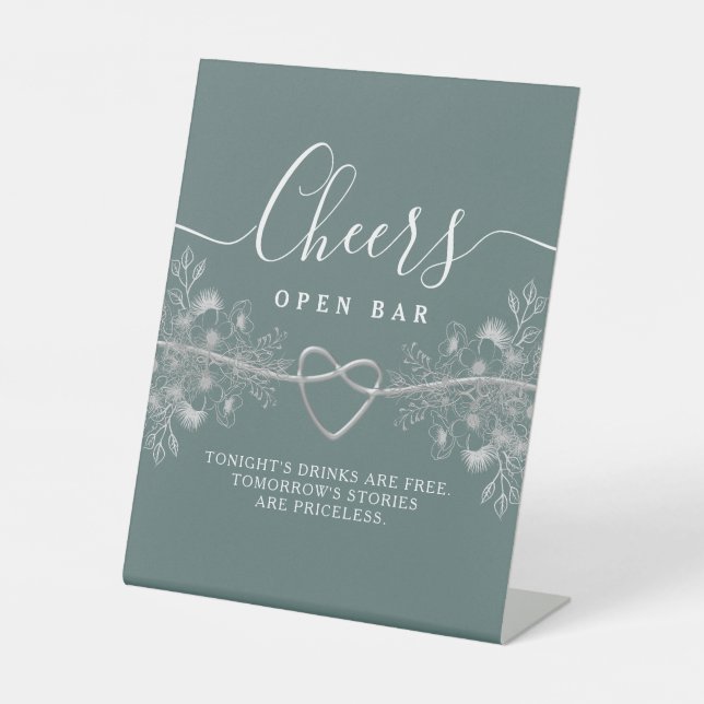 Cheers Open Bar Sockelschild (Vorderseite)