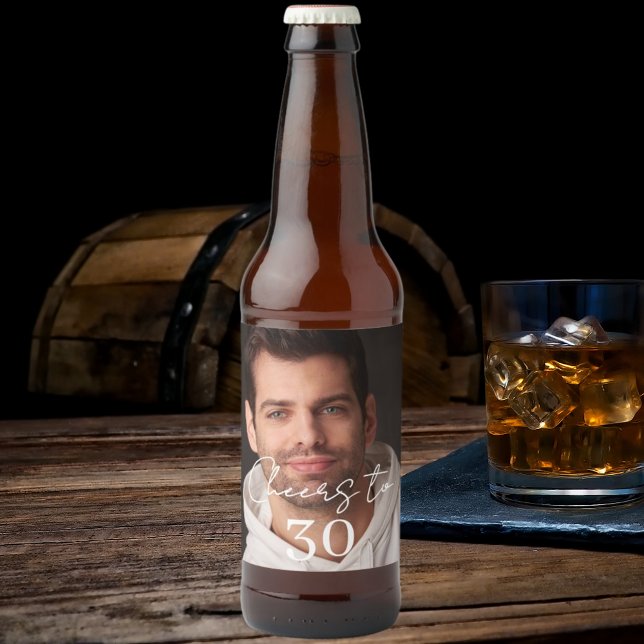 Cheers photo birthday party bierflaschenetikett (Von Creator hochgeladen)