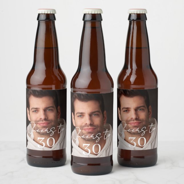 Cheers photo birthday party bierflaschenetikett (Flaschen)