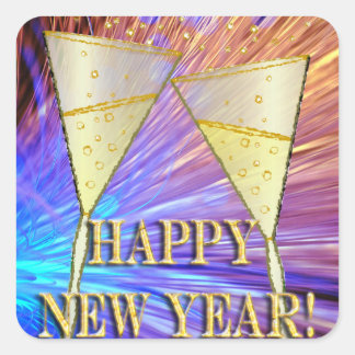 Cheers Quadratischer Aufkleber