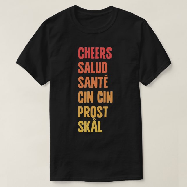 Cheers Salud T-Shirt (Design vorne)