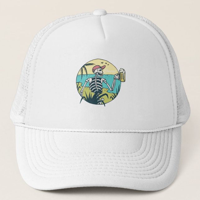 Cheers Skull Truckerkappe (Vorderseite)