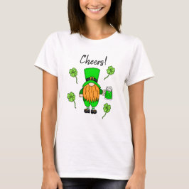 Cheers St Patrick's Day Leprechaun | Grüner Bier T T-Shirt