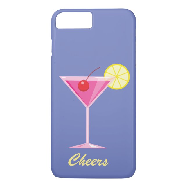 Cheers Summer Cocktail iPhone 7 Plus - lila Case-Mate iPhone Hülle (Rückseite)