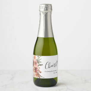 Cheers Terracotta Botanic Wedding Sparkling Wine L