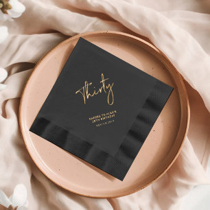 Cheers Thirty   Modernes Erwachsenenalter 30. Gebu Servietten Mit Folie