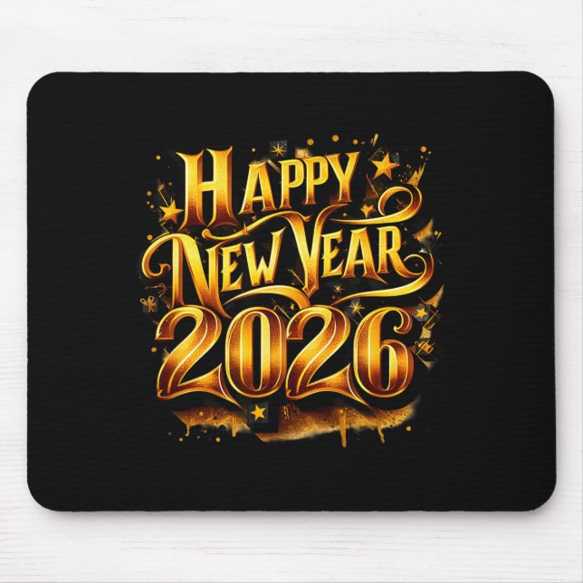 Cheers To 2026 Happy New Year Party  Mousepad (Vorne)