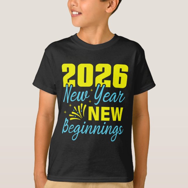 Cheers To 2026 Happy New Year Party New Beginning  T-Shirt (Vorderseite)