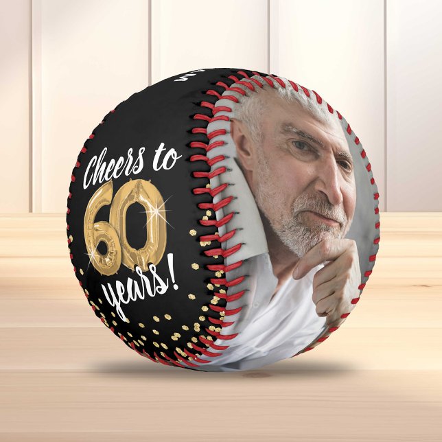Cheers to 60 Years - 60th birthday Photo Baseball (Von Creator hochgeladen)