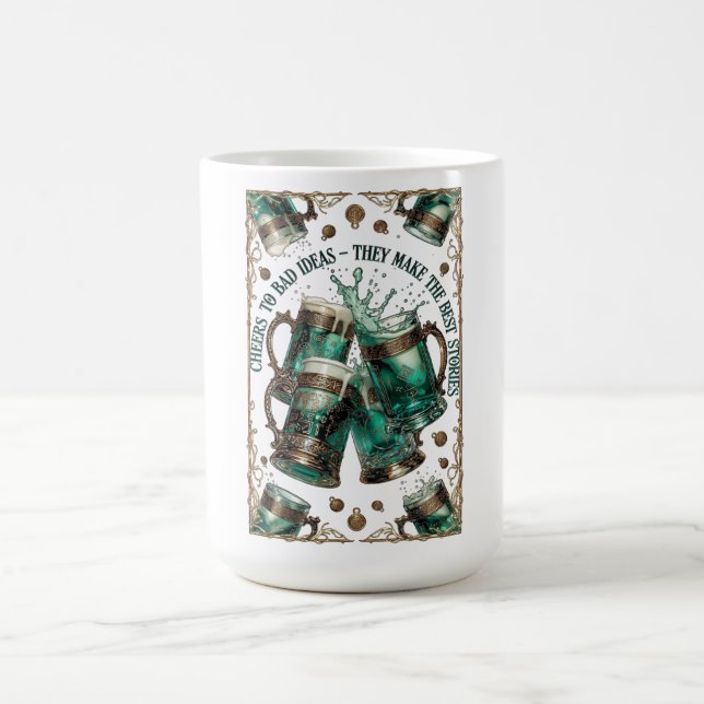 Cheers to Bad Ideas Tankards Graphic Tee Kaffeetasse (Mittel)