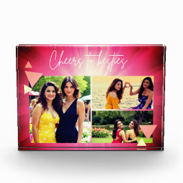 Cheers to Besties Custom| Pink Air Sky Power Photo Fotoblock