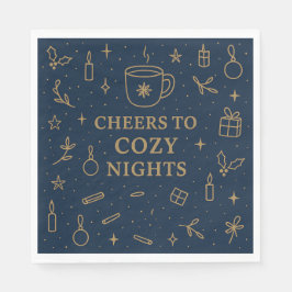 Cheers to Cozy Nights Paper Napkin Serviette