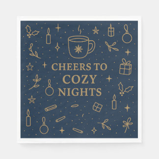 Cheers to Cozy Nights Paper Napkin Serviette
