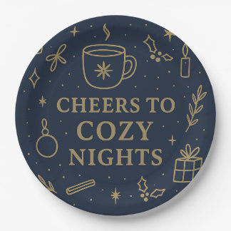 Cheers to Cozy Nights Paper Plate Pappteller