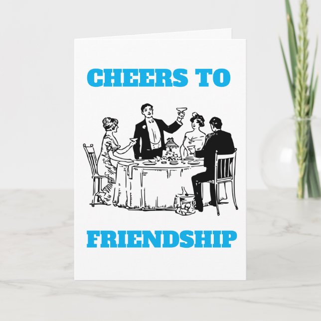 CHEERS TO FRIENDSHIP KARTE (Vorderseite)