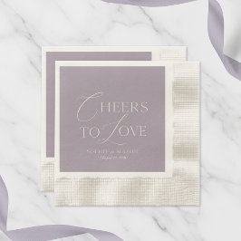 Cheers to Love Elegant Wedding Serviette