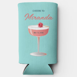 Cheers to [Name] Raspberry Cocktail  Selters Dosenkühler