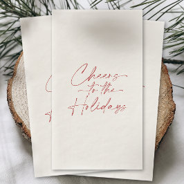 Cheers to the Holidays Guest Towel Serviette