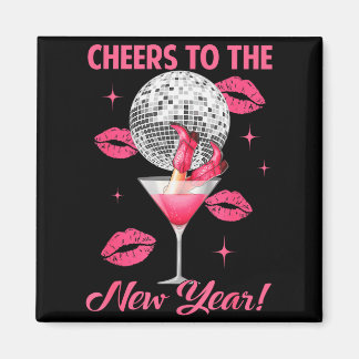 Cheers To The New Year 2026 Champagne Happy New Ye Magnet