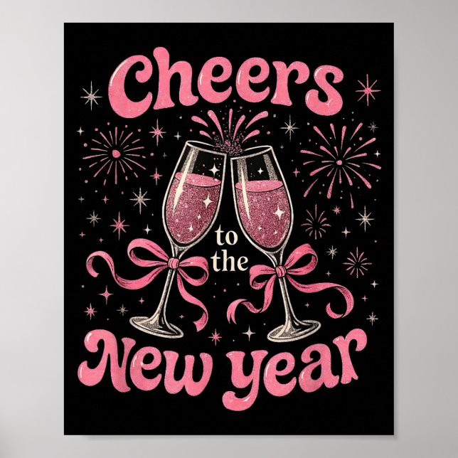 Cheers To The New Year 2026 Nk Celebration Gift  Poster (Vorne)