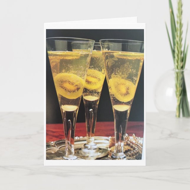 *CHEERS* UND *NUR DIE CHRISTMAS* FÜR SIE KARTE (Vorderseite)