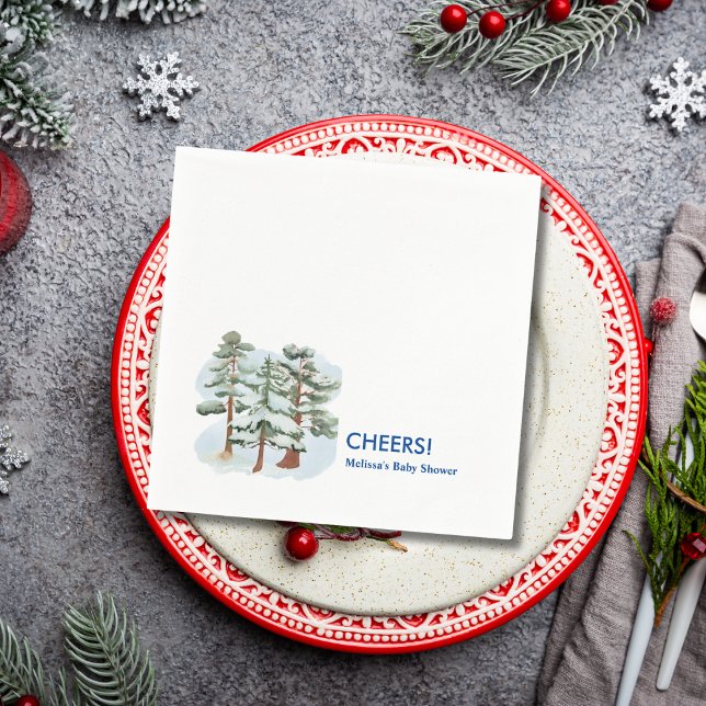 Cheers Winter kalt draußen Serviette (Von Creator hochgeladen)