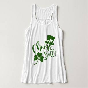 Cheers Yall   St Patricks Day Irish Parade & Party Tank Top